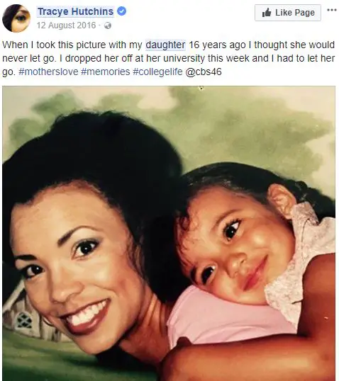 Tracye Hutchins' Facebook post about her daughter